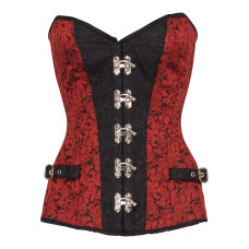 Aderlass Steampunk Corset Brocade (red)