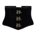 Aderlass Steampunk Waist Corset Velvet (black)