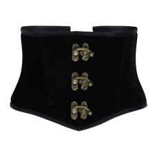 Aderlass Steampunk Waist Corset Velvet (black)