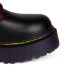 Aderlass 8-Eye Boots Plateau Leather Pride Edition (Black-Purple)