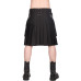 Black Pistol Button Kilt Denim (black)