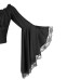 Black Pistol Bat Sleeve Top (black)