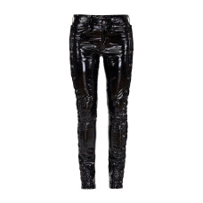 Lovesect Skinny Pants Laced Up Shiny PVC (black)