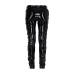 Lovesect Skinny Pants Laced Up Shiny PVC (black)