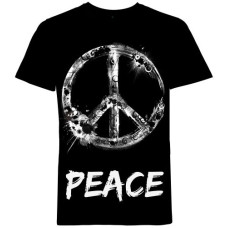 Mode Wichtig T-Shirt PEACE (black)