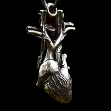 Mode Wichtig Pendant Anatomical Heart (Stainless Steel)