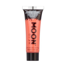 Moon Glow Glow in the Dark Face & Body Paint Red (12ml)