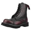 Angry Itch 08-Hole Boots Burgundy Rub-Off Leather (Burgundy Red)