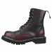 Angry Itch 08-Hole Boots Burgundy Rub-Off Leather (Burgundy Red)