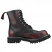 Angry Itch 08-Hole Boots Burgundy Rub-Off Leather (Burgundy Red)