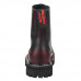 Angry Itch 08-Hole Boots Burgundy Rub-Off Leather (Burgundy Red)