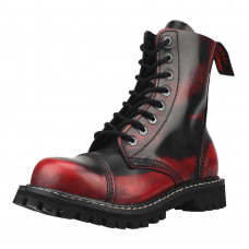 Angry Itch 08-Hole Boots Red Rub-Off Leather (red)