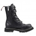 Angry Itch 10-Hole Boots ZIP Black Leather (black)