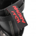 Angry Itch 14-Hole Boots 5-Buckle Black Leather (black)