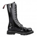 Angry Itch 14-Hole Boots Black Patent Leather (black)