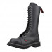 Angry Itch 14-Hole Boots Black Vegan PU (black)