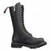 Angry Itch 14-Hole Boots Black Vegan PU (black)