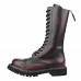 Angry Itch 14-Hole Boots Burgundy Rub-Off Leather (Burgundy Red)