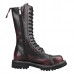 Angry Itch 14-Hole Boots Burgundy Rub-Off Leather (Burgundy Red)