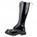 Angry Itch 20-Hole Boots Black Patent Leather (black)