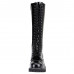 Angry Itch 20-Hole Boots Black Patent Leather (black)