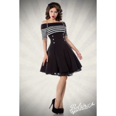 BELSIRA Vintage-Kleid (black/white/stripe)