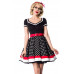 BELSIRA Kleid mit Gürtel (black White Red)