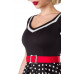 BELSIRA Kleid mit Gürtel (black White Red)