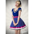 BELSIRA Kleid mit Gürtel (blue/pink/white)