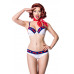 BELSIRA Matrosen-Bikini (white / blue / red)