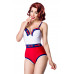 BELSIRA Marine Swimsuit (white / blue / red)