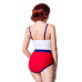 BELSIRA Marine Swimsuit (white / blue / red)