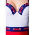 BELSIRA Marine Swimsuit (white / blue / red)