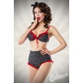 BELSIRA Highwaist Bikini (black White Red)