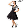 BELSIRA Swing-Kleid im Marinelook (black-and-white)