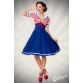 BELSIRA Swing-Kleid im Marinelook (blue / red / white)