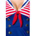 BELSIRA Swing-Kleid im Marinelook (blue / red / white)