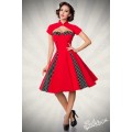 BELSIRA Vintage-Kleid mit Bolero (red / black / white)