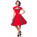 BELSIRA Vintage-Kleid mit Bolero (red / black / white)