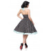 BELSIRA Vintage-Swing-Kleid (black / white / blue)