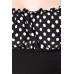 BELSIRA Jersey-Top (black/white/dots)