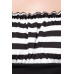 BELSIRA Jersey-Top (black/white/stripe)