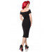 BELSIRA schulterfreies Kleid (black)