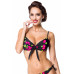 BELSIRA Vintage Badetop (schwarz / pink)