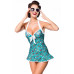 BELSIRA Vintage Swimdress (green white)