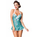 BELSIRA Vintage Swimdress (green white)