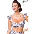 BELSIRA Vintage Bikinioberteil (black-and-white)