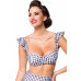 BELSIRA Vintage Bikinioberteil (black-and-white)