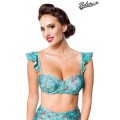 BELSIRA Vintage Bikinioberteil (green white)