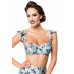 BELSIRA Vintage Bikinioberteil (blue / white / black)